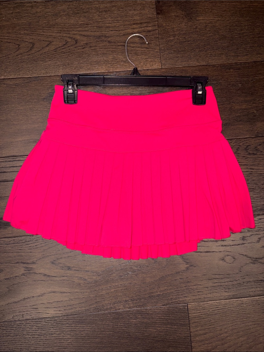 Goldhinge Pleated Neon Pink Women's Skirt